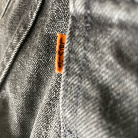 Vintage Levi’s 565 Wide Leg Student black denim shorts size 27 - Picture 4 of 6